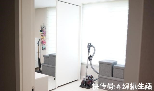 主卧室|她一家3口，住110㎡客厅坚持不买沙发，2个衣帽间！太舒服了！