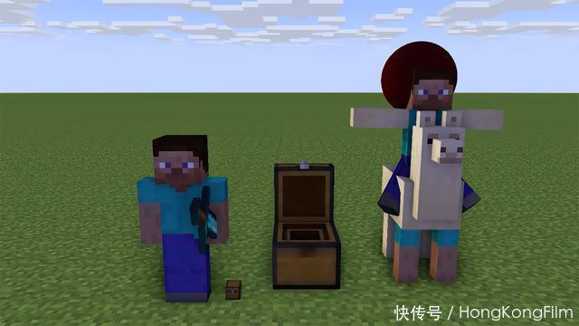 肩膀上|我的世界：“史蒂夫取西经”？6张从未见过的搞笑图，笑的肚子疼
