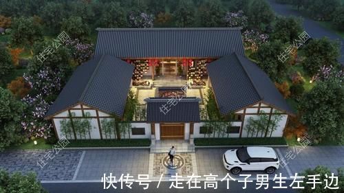 小院|农村建房还是有个院子好，10套农村平层小院，既能停车还能养鸡鸭