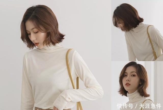 头发|今年流行的“齐下巴烫”发型，剪了这4款之后，又美又显脸小！