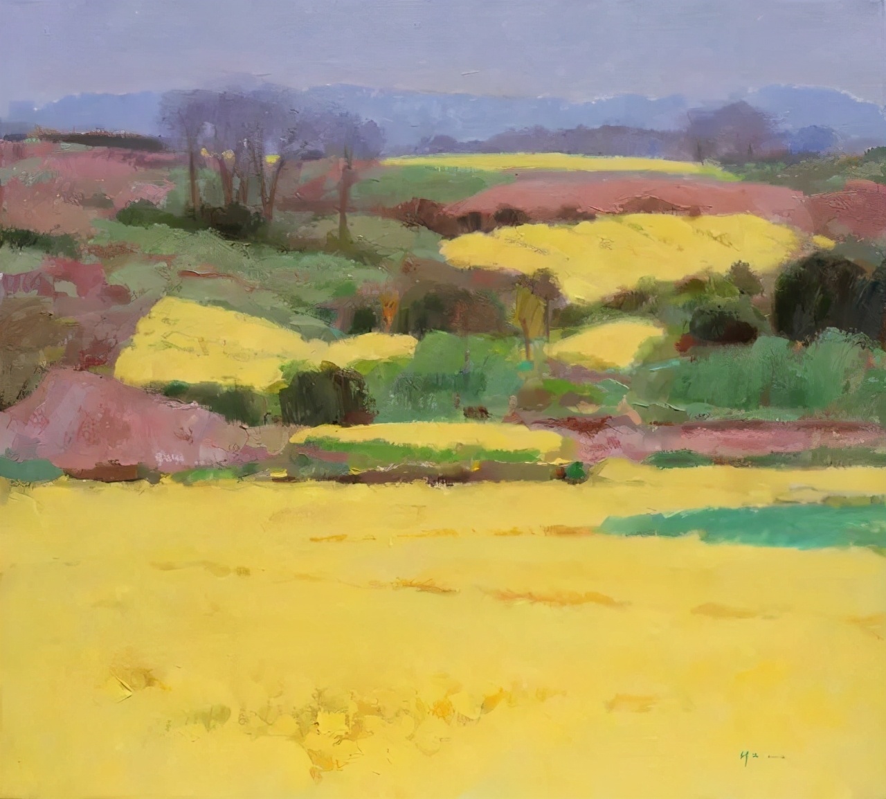 高级色彩,沈行工独特的诗意性油画