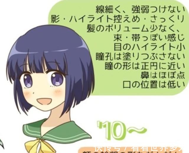 画风|炮姐去了90年代长这样不同年代日漫画风差异巨大!