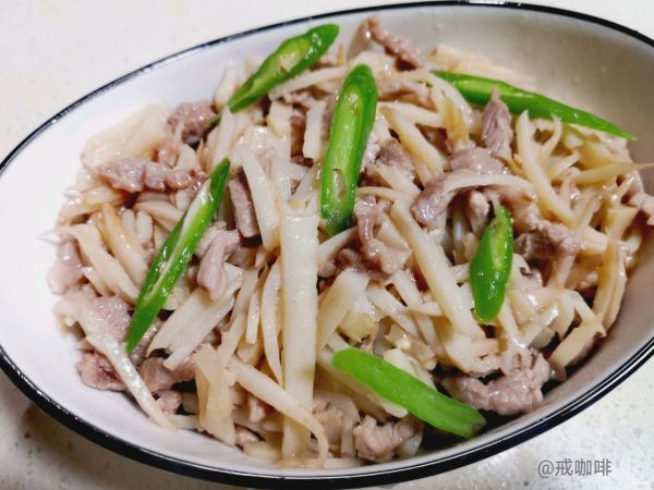 肉丝|莲藕炒肉丝