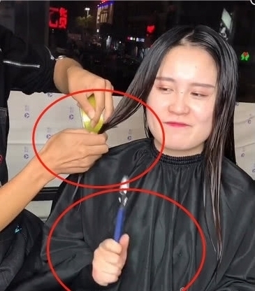 理发师|女大学生害怕理发师理解不了“只剪一点点”的意思,带的工具亮了