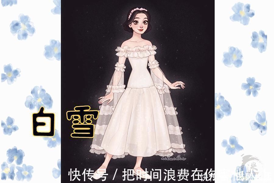 梅莉达|迪士尼公主的“梦幻婚纱”,贝儿像孕妇,全场最美竟不是艾莎