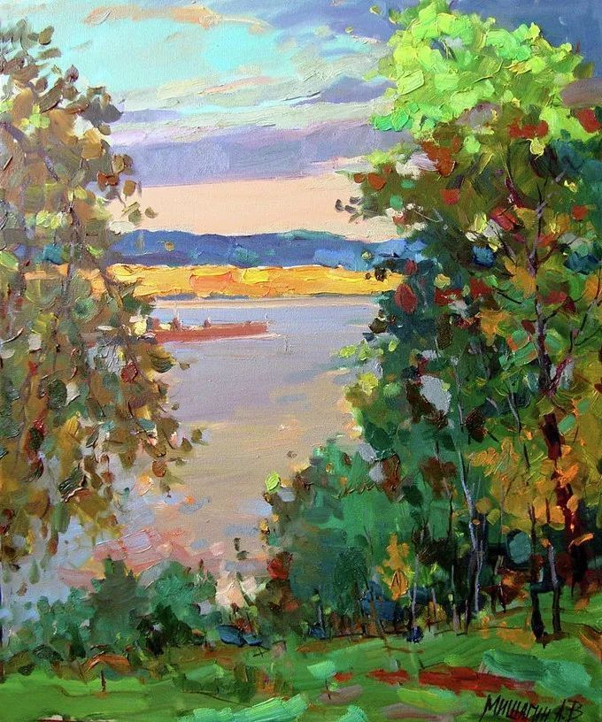 油画&浓郁的色彩,俄罗斯画家安德烈·米沙金的风景油画(二)