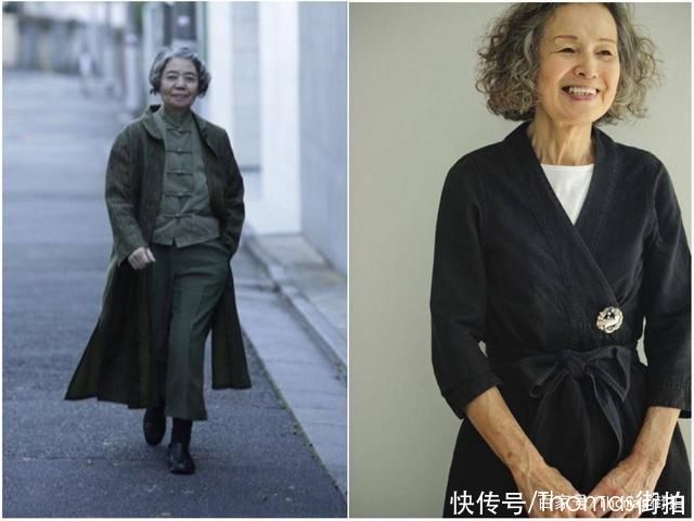 50至60岁的大妈，选择宽松冷淡色系的搭配，更加彰显优雅大方气质