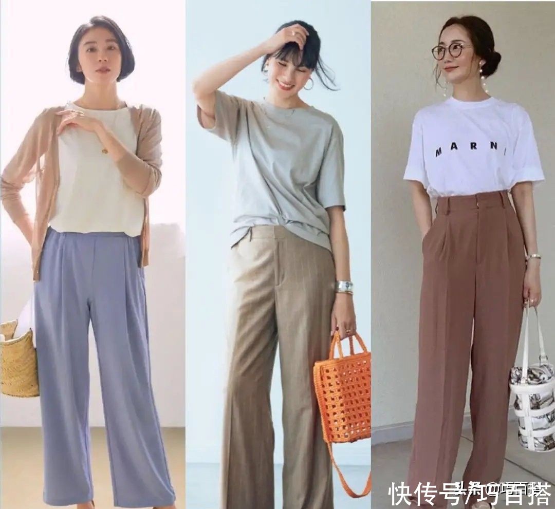 轻薄|早秋不知道怎样穿？试试遮肉阔腿裤呗，放肆吃也不用害怕身材走样
