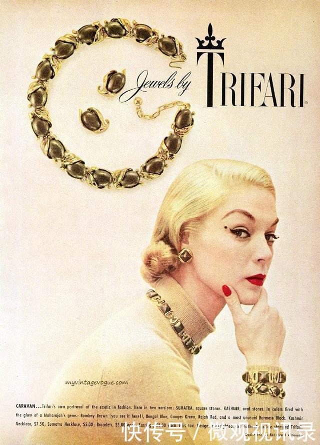 优雅|上游时尚|上世纪的珠宝海报,延续着时光的璀璨优雅