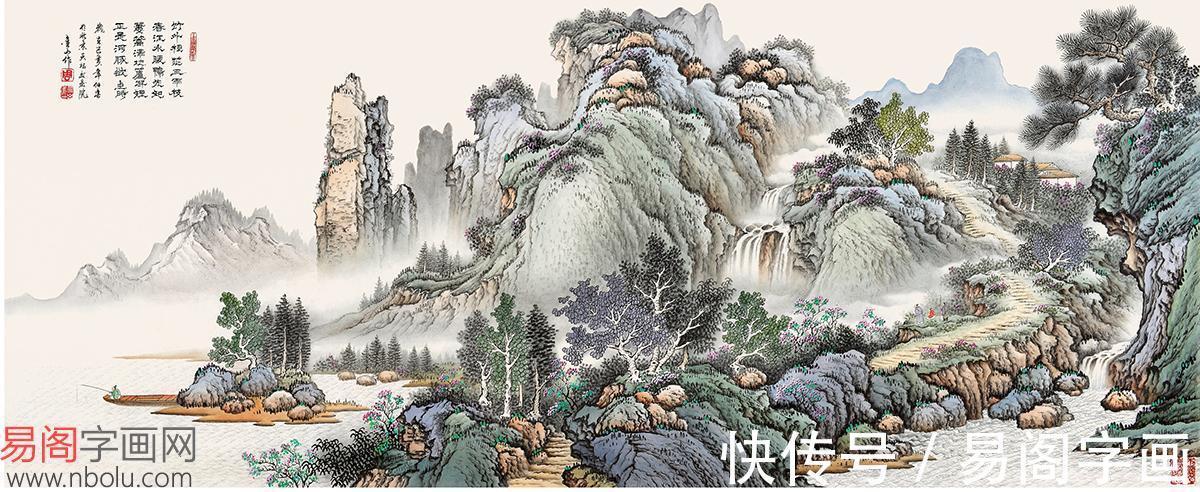 画卷|周金山工笔山水画 是画 是诗 更是讴歌盛世的魅力画卷