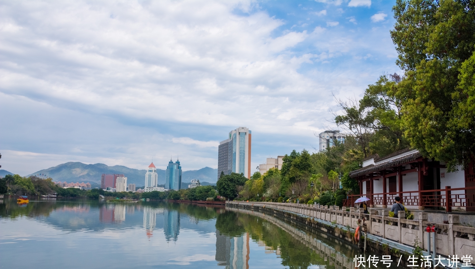 仅次杭州西湖，福州西湖也是城市颜值担当，还是一座古典园林