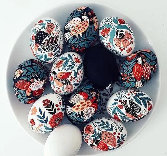 鸡蛋壳&蛋壳创意手工,大人小孩都可以学,只是简单画画,成品非常好看