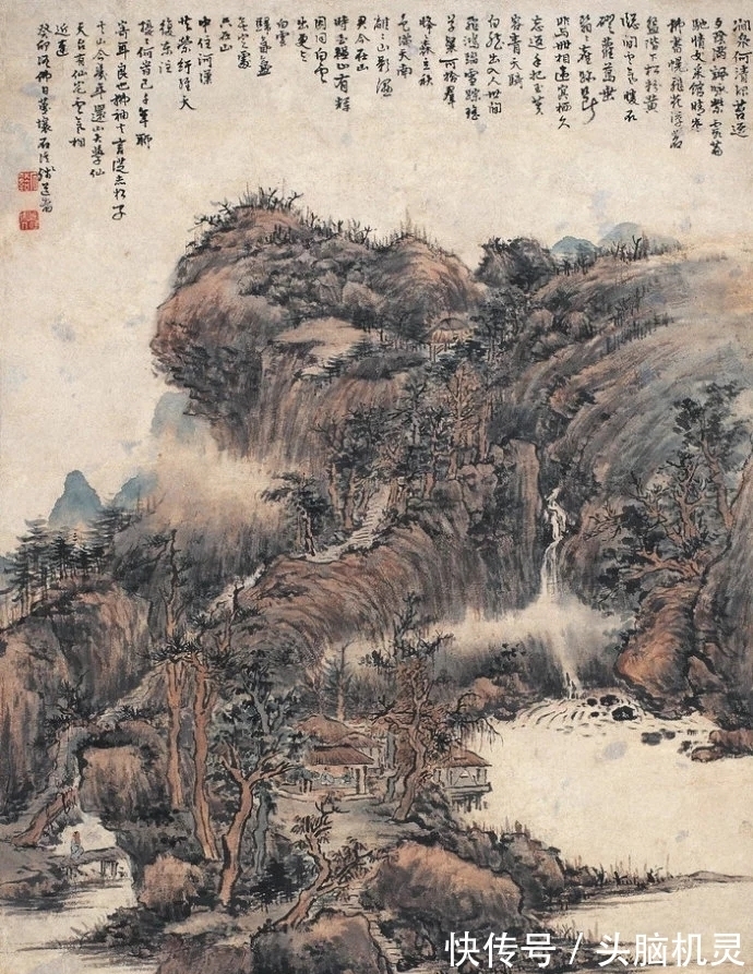 山水画史#苍幽深邃|蓬头垢面的山水画