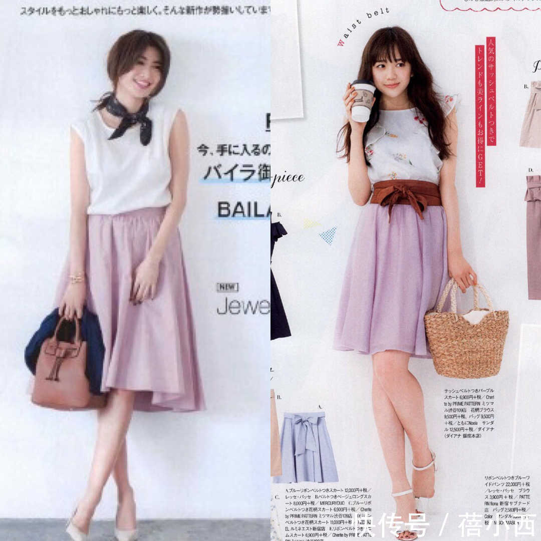 搭配|30岁女性夏季拒绝穿得太沉闷,看日本小姐姐,浅色系色搭配太高级
