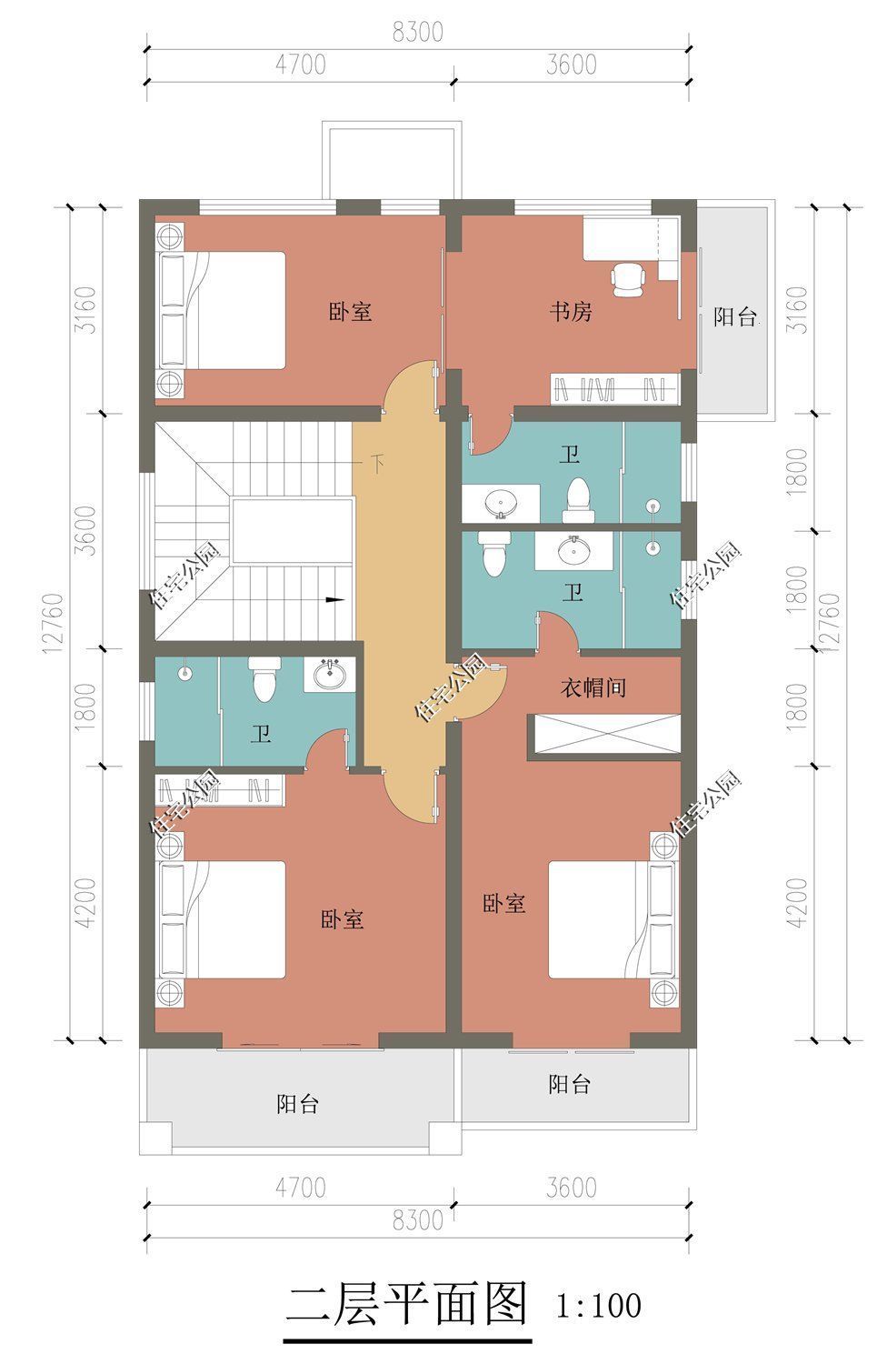 占地面积|面宽8米也能建出大气别墅，10套小面宽图纸，哪套更适合你家？
