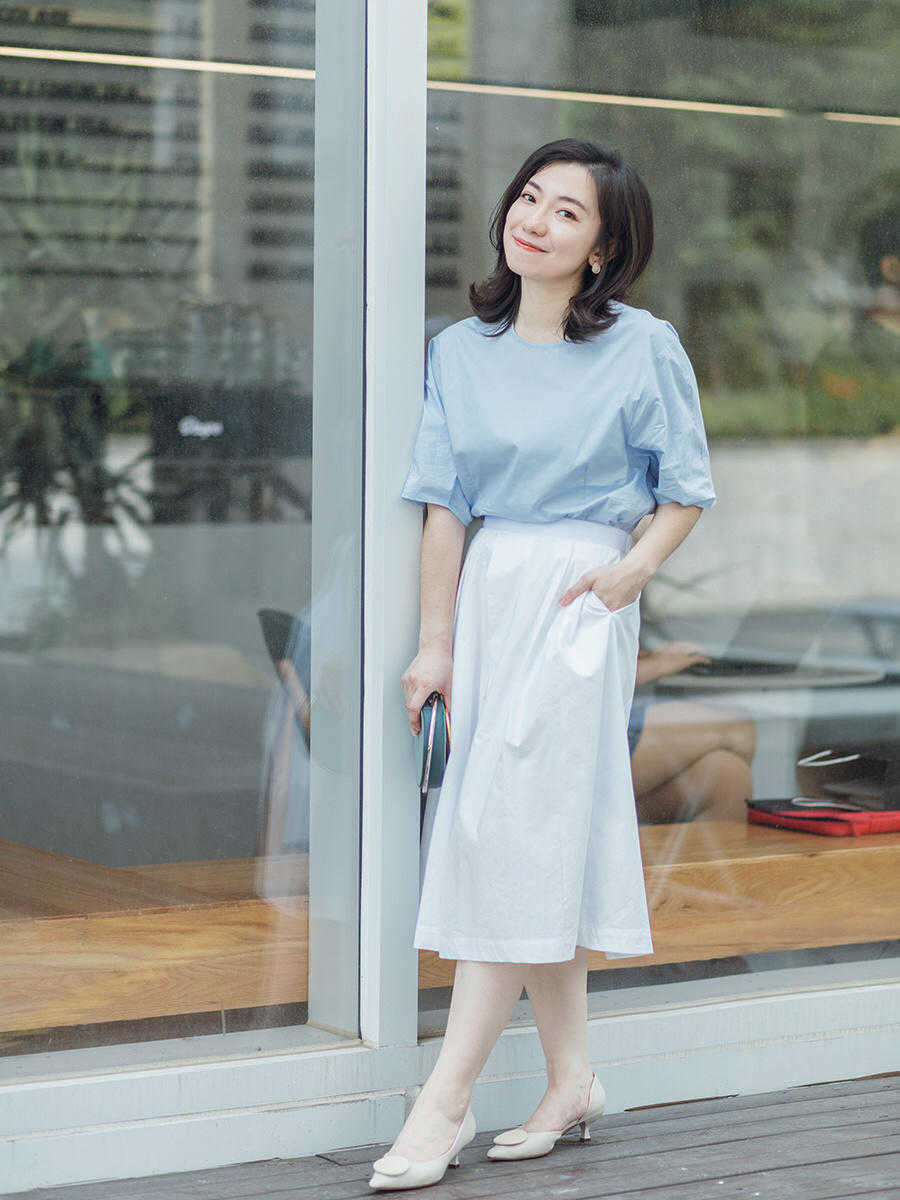 衣服|收起你的裤子吧,看看人家半身裙的搭配,简直是胖子的福音