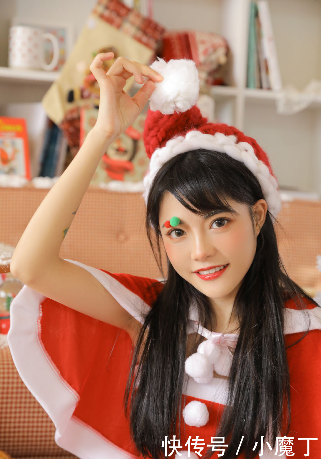 唯美|圣诞美女图片唯美圣诞服装美女图片