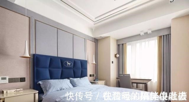石纹砖|140平三室装修,难得一见的精致高雅空间,主卧色调太美了!