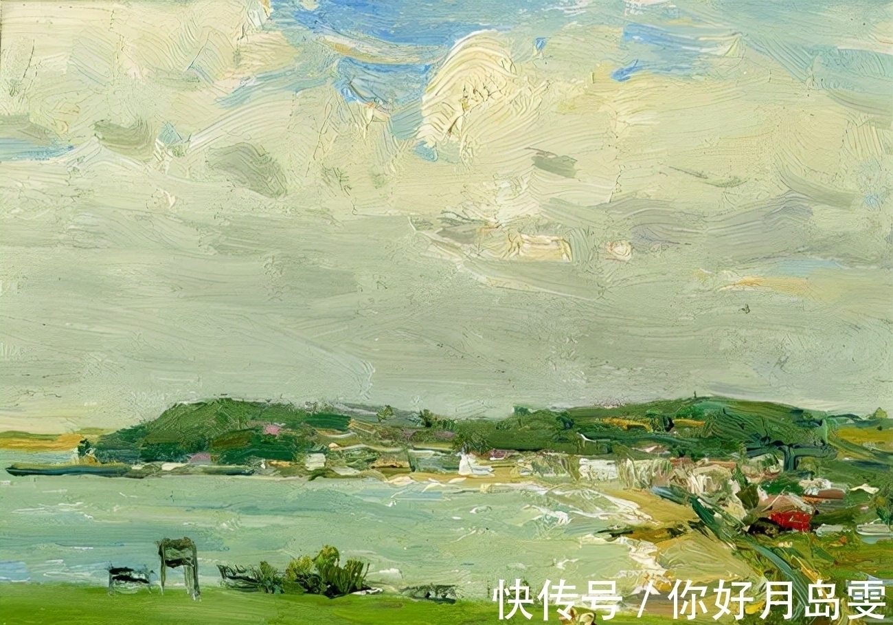 布面油画&著名油画家杨鸣山的风景写生作品，净化心灵！