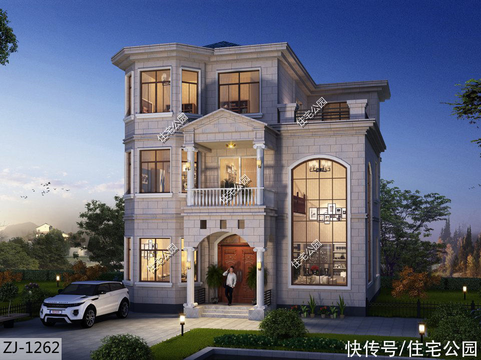 户型|15套挑空客厅户型,专为农村老百姓设计,2021年这样建房面子十足