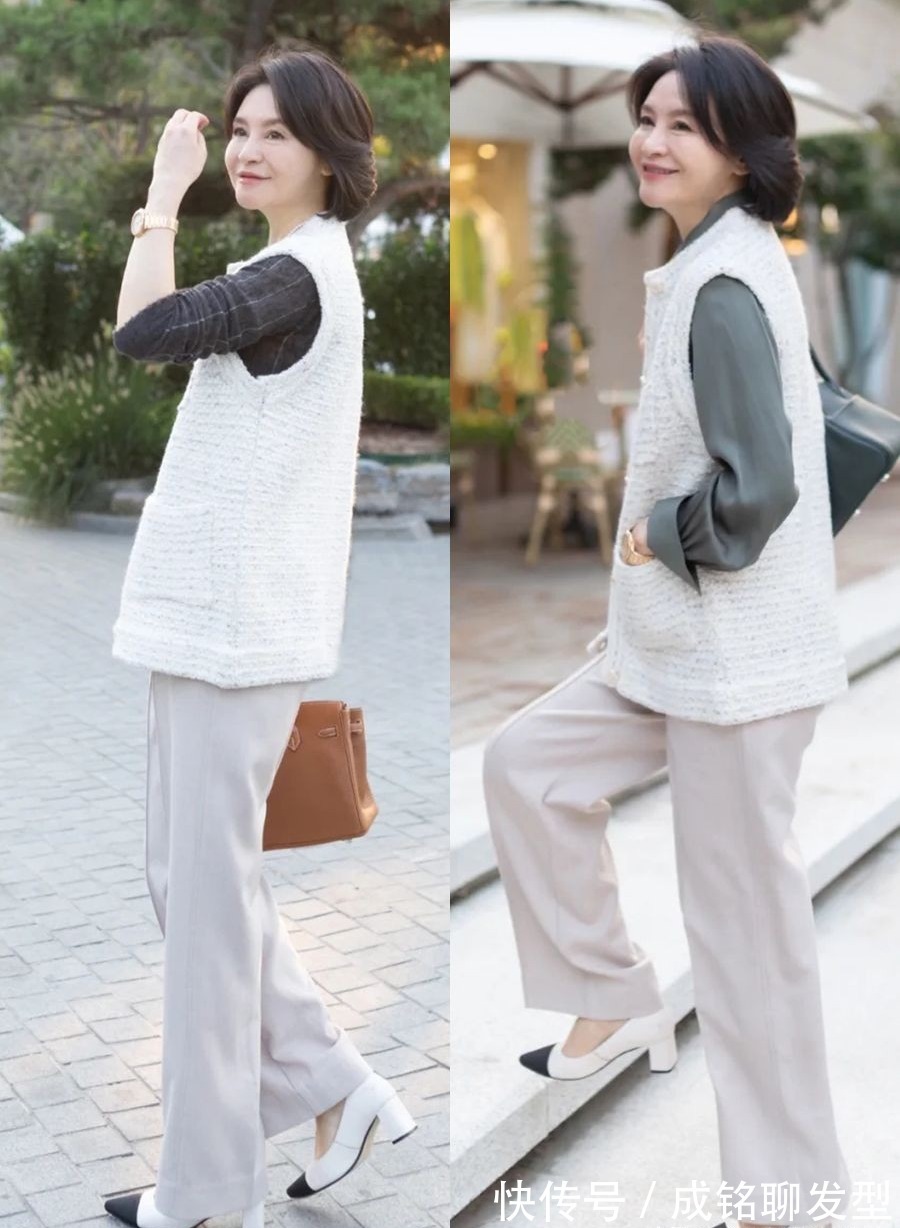 高跟鞋|衣服穿不对再贵也报废,学这几位大龄姐姐的穿搭,时髦减龄又养眼