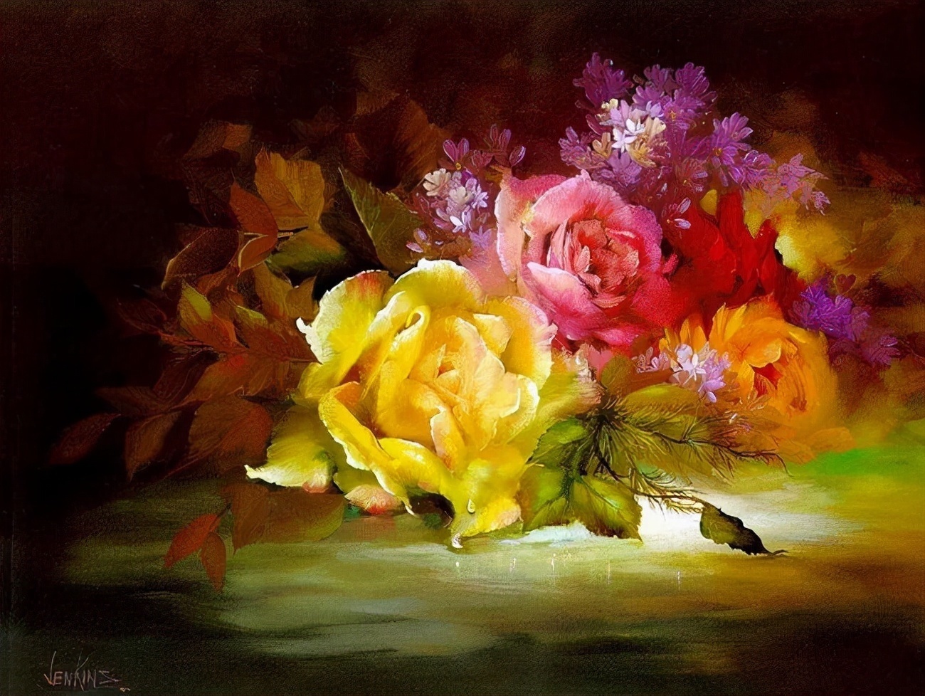 加里$这对老夫妇教授绘画40多年,画的花也太漂亮了!