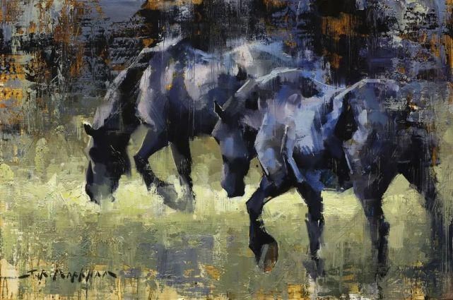 马克汉姆$动物锦集,加拿大画家杰里·马克汉姆作品欣赏