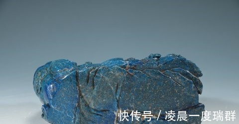 清乾隆$清 乾隆御题青金石山水人物山子