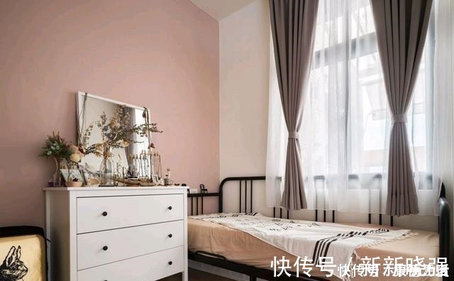 美式|医生夫妻106㎡美宅,主卧不做门,阳台比客厅还大,美到爆!