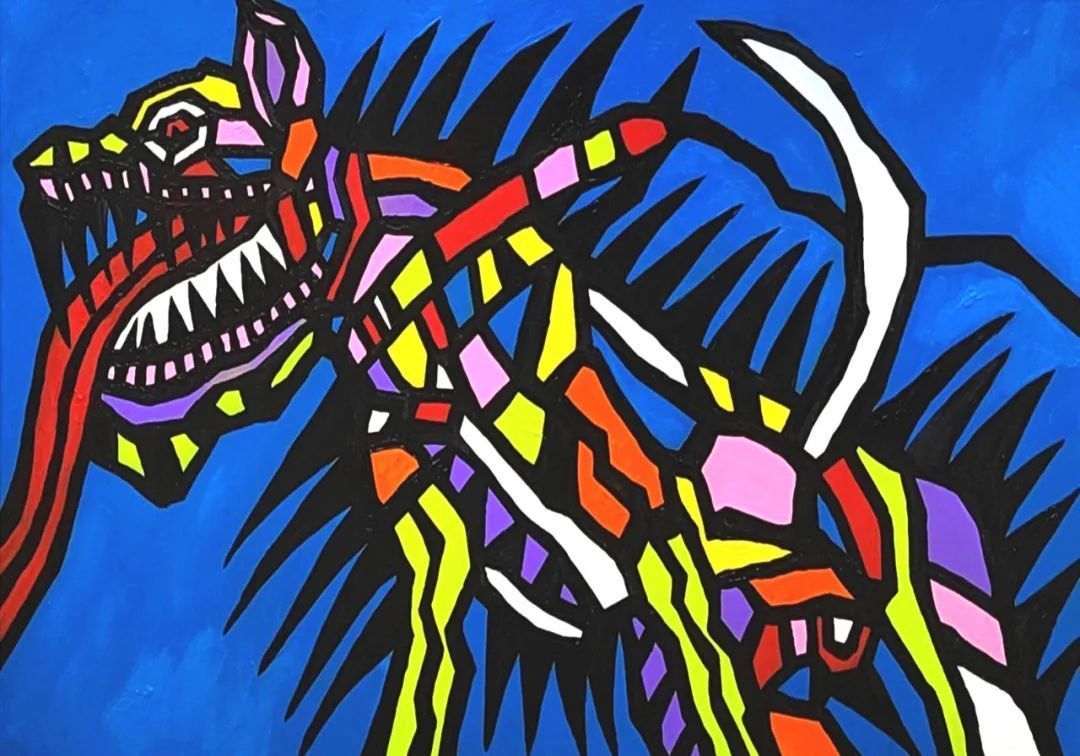 丙烯!"福虎迎新春”全国艺术名家邀请展——梁柱绘画作品