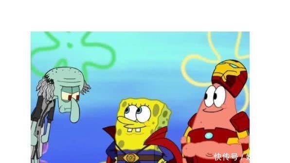 海绵宝宝cos，认出了钢铁侠，认出了葫芦娃，看到最后：神灯？