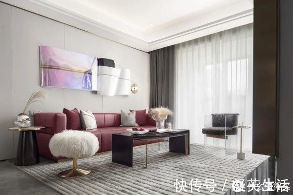 电视背景墙|这才是轻奢风,115㎡精致小生活,堪比电影里的场景