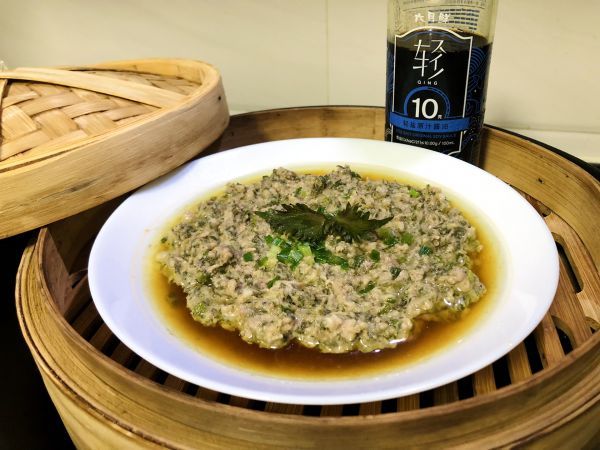 紫苏叶|紫苏蒸肉饼