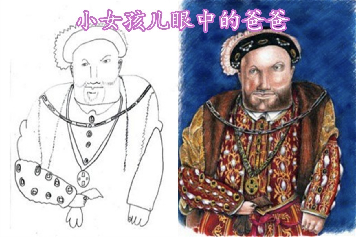 小女孩|小女孩在平板上作画，起笔看着像菜鸟，上完色才发现是个小艺术家