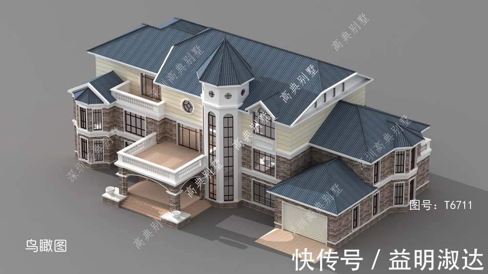 三层|农村三层别墅设计,建好顿时感觉与众不同了