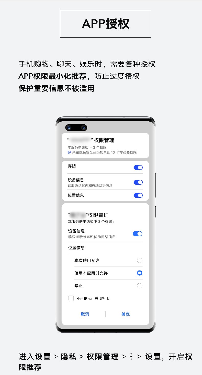 防止APP滥用权限泄露个人隐私，一部自带安全锁的荣耀Magic3就够