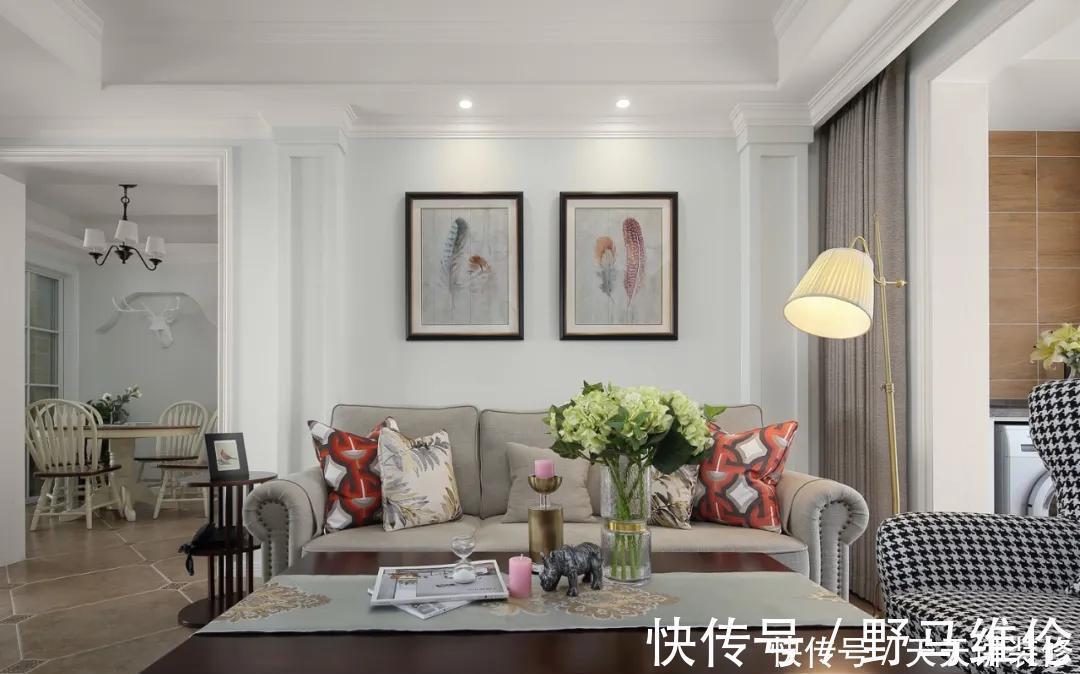 新房|127㎡现代美式风格新房装修,浪漫优雅简洁大方!