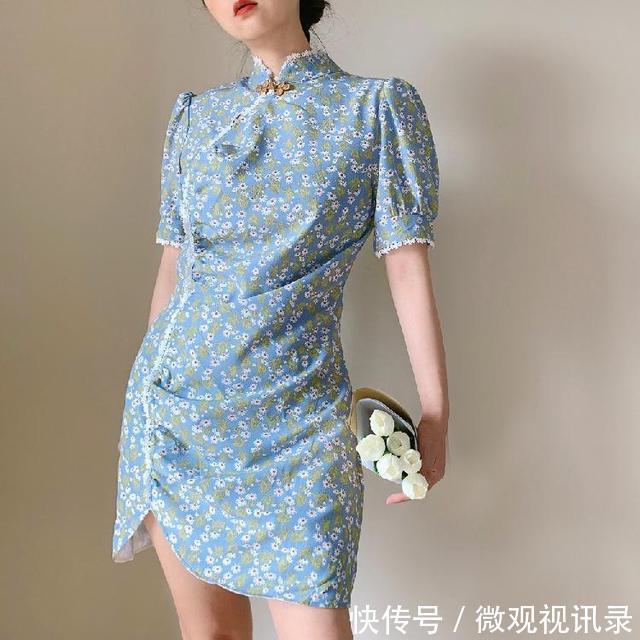  改良|上游时尚｜人间尤物的国风改良旗袍，温柔气质又显瘦