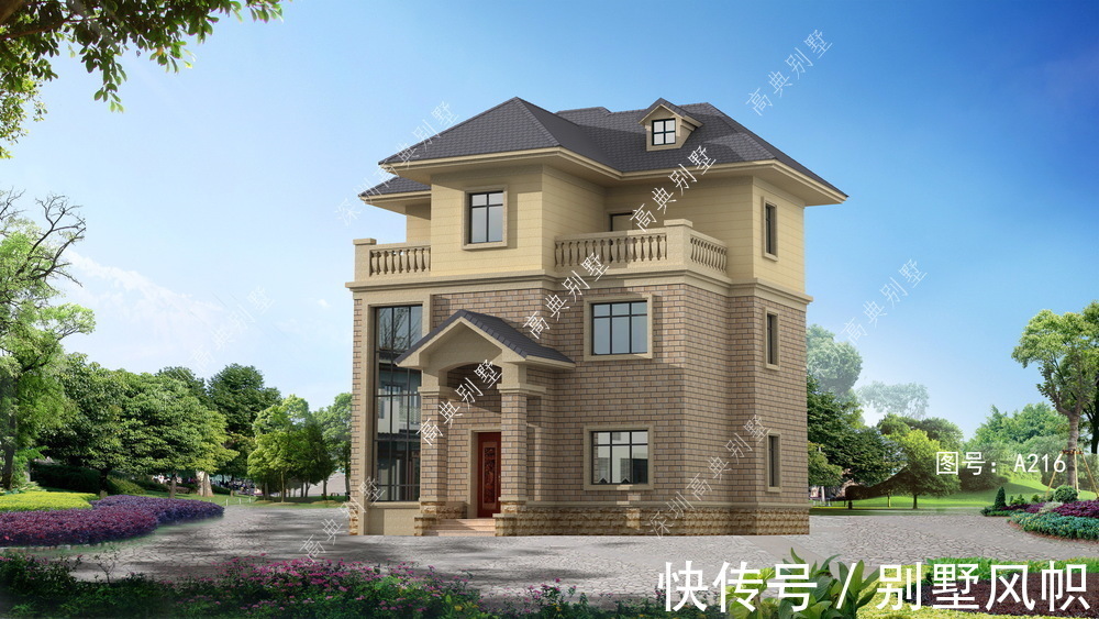 欧式别墅|经典实用的三层欧式别墅:设计很大气，户型好。