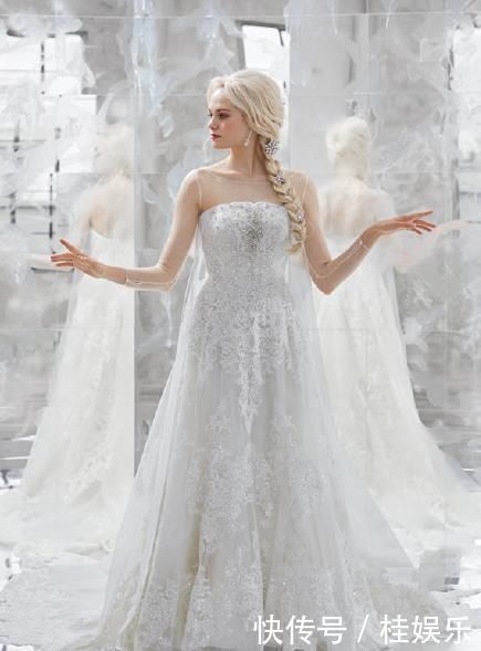 《冰雪奇缘》艾莎安娜同款婚纱,每一件都美出天际,男生看完都心动了