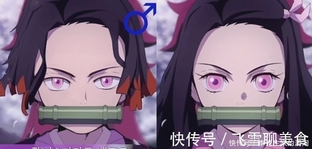 我妻善逸|官方画风下性转《鬼灭之刃》,富冈义勇变御姐,炭治郎变成萌妹子