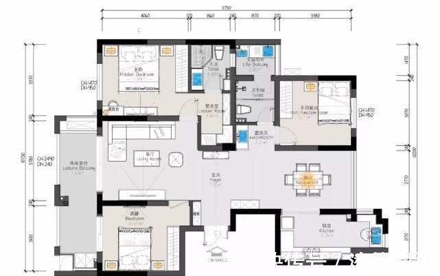 起居室|143平现代风四居室,一家人在客厅和谐互动,真的超级有爱