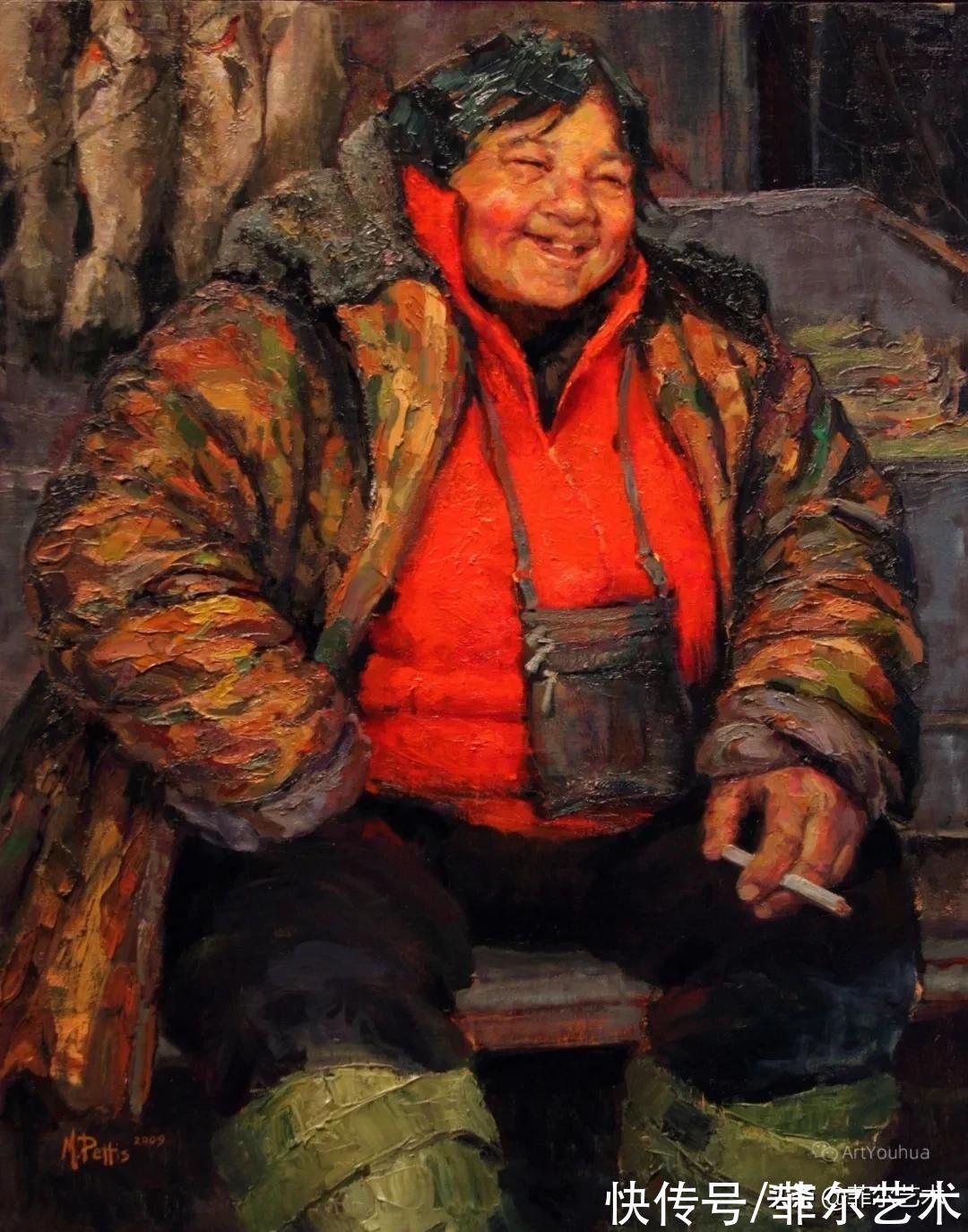 兰迪@她是一位富有表现力的现实主义画家，笔触和色彩让人喜欢不已