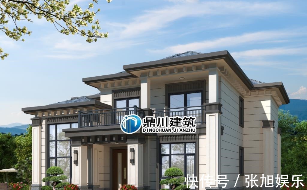 占地面积|5款新中式二层农村别墅,低调大气,中式传统美永不过时