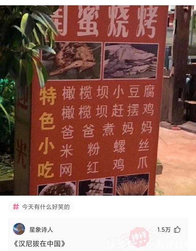 |搞笑神回复。远看是条狗,近看原来是我妈。有悖孝道