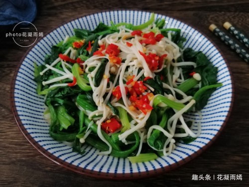 凉拌菜|菠菜和此物绝配，被闺蜜称为“减肥菜”，连吃半月瘦8斤，真厉害