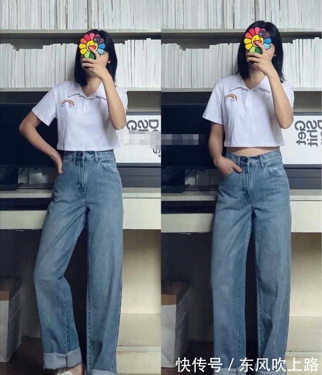 时尚穿搭 时尚穿搭腿粗的女生适合穿什么牛仔裤显瘦!