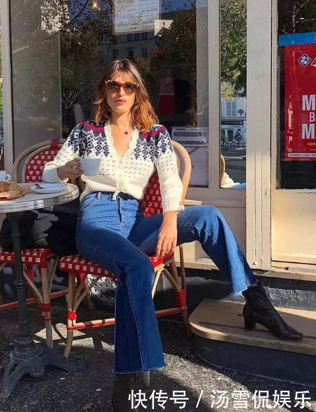 入秋的针织衫该怎么穿?女人来学学法式优雅风,浪漫和高级通通有