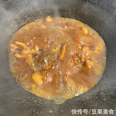 冰糖|原来做花生焖鸡脚这么简单