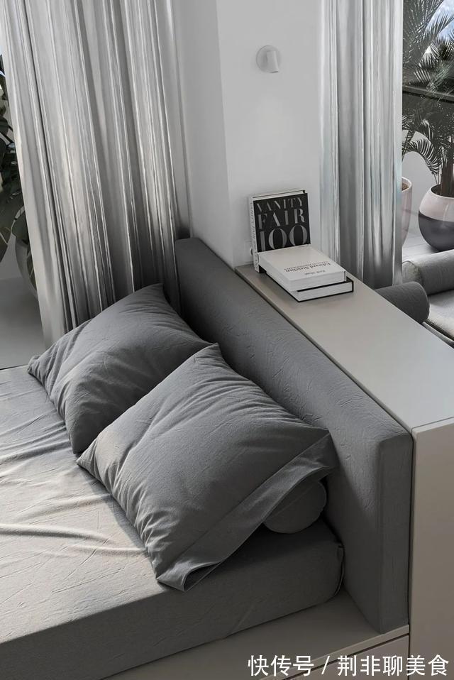 彩虹玻璃|女孩的29㎡小家:卧室带独立衣帽间,浴室塞下大浴缸,太唯美了!